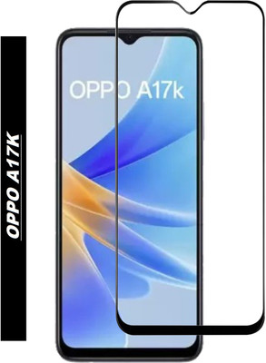 DSCASE Edge To Edge Tempered Glass for OPPO A17K, OPPO A17K, oppo a17k(Pack of 1)