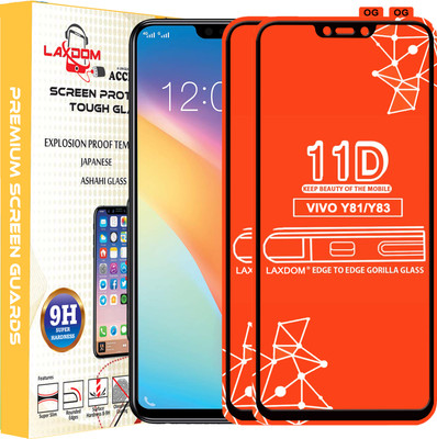 Laxdom Edge To Edge Tempered Glass for VIVO Y83(Pack of 2)