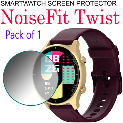 hirdesh Edge To Edge Tempered Glass for NoiseFit Twist(Pack of 1)