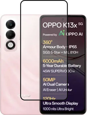SMARTCASE Edge To Edge Tempered Glass for OPPO K13x 5G(Pack of 1)