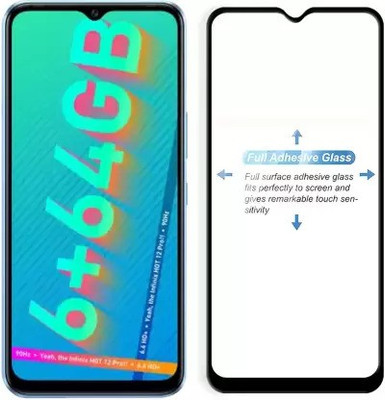 VISHZONE Edge To Edge Tempered Glass for INFINIX HOT 12 PRO(Pack of 1)