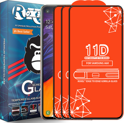 Roxel Edge To Edge Tempered Glass for Samsung Galaxy A60(Pack of 3)