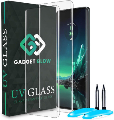 Gadget Glow Edge To Edge Tempered Glass for Motorola Edge 40 Neo, Motorola Edge 40 Neo, Edge 40 Neo, UV Curved Screen Protector with Easy Installation Kit(Pack of 2)