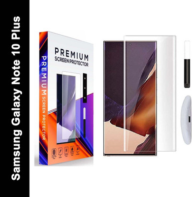 LUXURATE Edge To Edge Tempered Glass for Samsung Galaxy Note 10 Plus(Pack of 1)