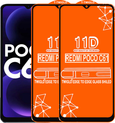 Flipkart SmartBuy Edge To Edge Tempered Glass for REDMI POCO C61(Pack of 2)