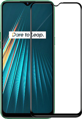 DMJHP Edge To Edge Tempered Glass for Realme C15(Pack of 1)