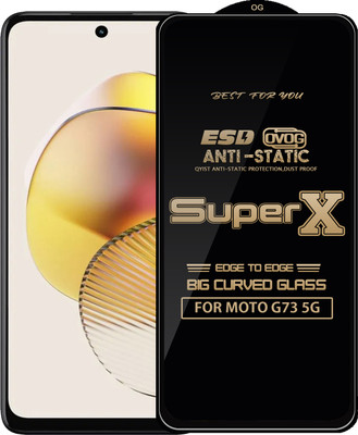 Qyist Edge To Edge Tempered Glass for MOTO G73 5G(Pack of 1)