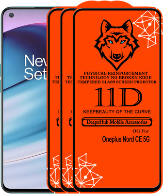 CRodible Edge To Edge Tempered Glass for OnePlus Nord CE 5G(Pack of 3)