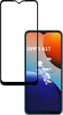 HUPSHY Edge To Edge Tempered Glass for OPPO A17(Pack of 1)