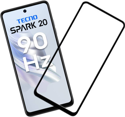 Knotyy Edge To Edge Tempered Glass for Tecno Spark 20(Pack of 1)
