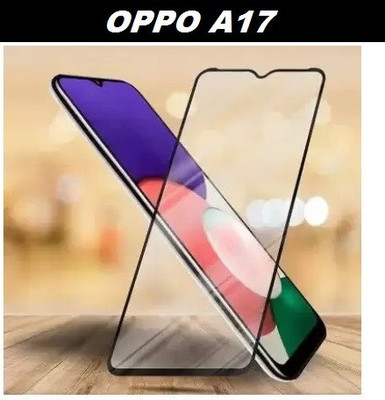 DSCASE Edge To Edge Tempered Glass for OPPO A17, OPPO A17K(Pack of 1)