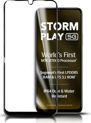 Flipkart SmartBuy Edge To Edge Tempered Glass for LAVA Storm Play 5G(Pack of 1)