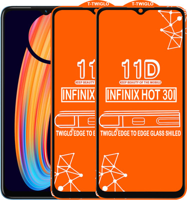 Flipkart SmartBuy Edge To Edge Tempered Glass for INFINIX HOT 30I(Pack of 2)