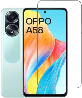 O2MG Edge To Edge Tempered Glass for OPPO A58, OPPO F23(Pack of 1)