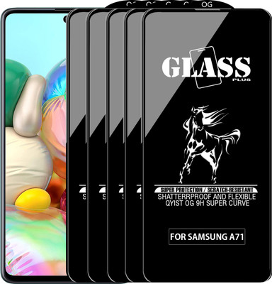 Qyist Edge To Edge Tempered Glass for SAMSUNG GALAXY A71(Pack of 5)