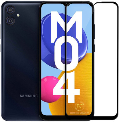 EITANSHA CREATION Edge To Edge Tempered Glass for Samsung Galaxy F04, Samsung Galaxy M04(Pack of 1)