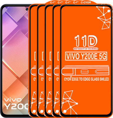 CYOR Edge To Edge Tempered Glass for VIVO Y200E 5G(Pack of 5)