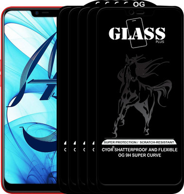 CYOR Edge To Edge Tempered Glass for OPPO A5(Pack of 5)