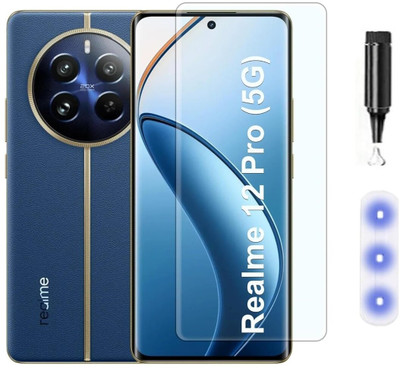 DVMART Edge To Edge Tempered Glass for Realme 12 Pro plus UV Tempered Glass Screen Protector Full HD Quality Screen Coverage with Easy Installation Kit (Tempered Glass)(Pack of 1)