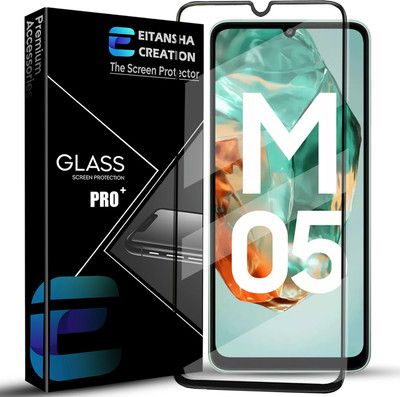 EITANSHA CREATION Edge To Edge Tempered Glass for Samsung Galaxy A05, Samsung Galaxy A05s, Samsung Galaxy F05, Samsung Galaxy M05(Pack of 1)