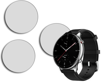 SOMTONE Edge To Edge Tempered Glass for Amazfit GTR 2 MATTE TEMPERED GLASS(Pack of 3)