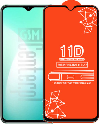 Qyist Edge To Edge Tempered Glass for Infinix Hot 11 Play(Pack of 1)