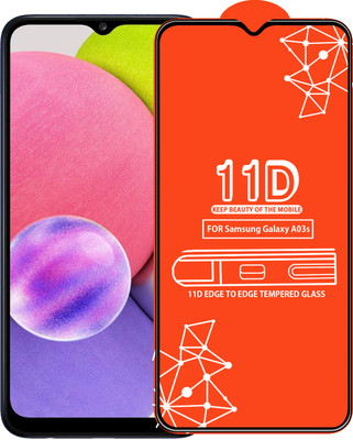 Roxel Edge To Edge Tempered Glass for Samsung Galaxy A03S(Pack of 1)