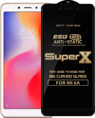 Qyist Edge To Edge Tempered Glass for Mi Redmi 6A(Pack of 1)
