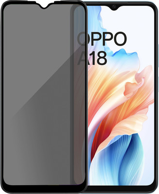HUPSHY Edge To Edge Tempered Glass for OPPO A18(Pack of 1)