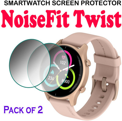 hirdesh Edge To Edge Tempered Glass for NoiseFit Twist(Pack of 2)