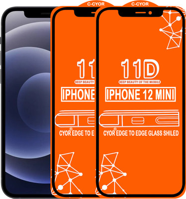 CYOR Edge To Edge Tempered Glass for IPHONE 12 MINI(Pack of 2)
