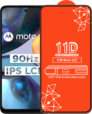 Qyist Edge To Edge Tempered Glass for Motorola G22(Pack of 1)