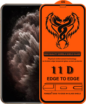 Forego Edge To Edge Tempered Glass for Apple iPhone XS Max(Pack of 1)