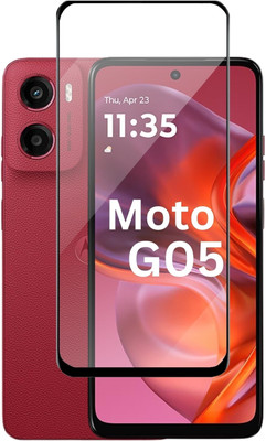 Fablue Edge To Edge Tempered Glass for Moto G05 5G(Pack of 1)