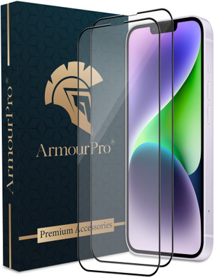 ArmourPro Edge To Edge Tempered Glass for iPhone 14 Plus, Apple iPhone 14 Plus, iPhone 13 Pro Max, Apple iPhone 13 Pro Max(Pack of 2)