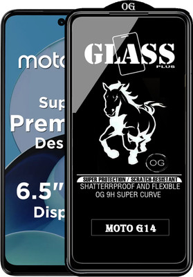 PFOAM Edge To Edge Tempered Glass for MOTO G14(Pack of 1)