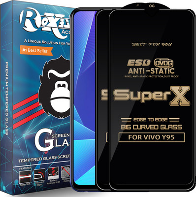 Roxel Edge To Edge Tempered Glass for VIVO Y95(Pack of 2)