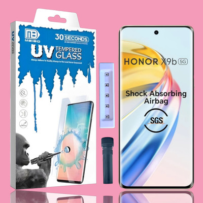 KadWaniya Edge To Edge Tempered Glass for Honor X9b 5G, HONOR X9B 5G, Meibo Series 3D Curved (30 Seconds Quick Paste) High Quality UV Liquide Glue Glass with Easy Installation Kit-121(Pack of 1) KadWaniya Edge To Edge Tempered Glass for Honor X9b 5G, HONOR X9B 5G, Meibo Series 3D Curved (30 Seconds Quick Paste) High Quality UV Liquide Glue Glass with Easy Installation Kit-121(Pack of 1)