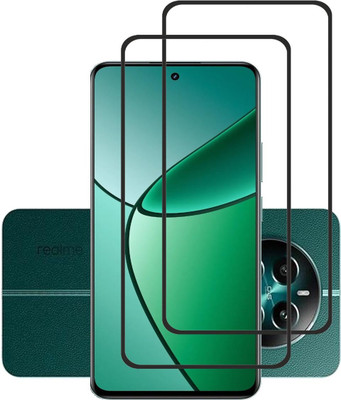 NKCASE Edge To Edge Tempered Glass for Realme 12 Plus 5G(Pack of 2)
