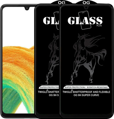 TWIGLO Edge To Edge Tempered Glass for SAMSUNG A33 5G(Pack of 2)