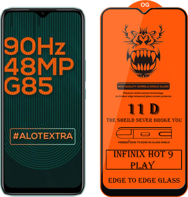 Forego Edge To Edge Tempered Glass for Infinix Hot 9 Play(Pack of 1)