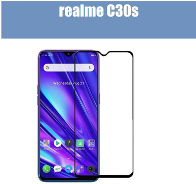 VDAT Edge To Edge Tempered Glass for realme C30s, Realme C30s(Pack of 1)