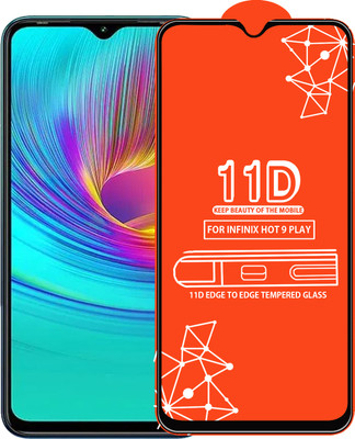 Qyist Edge To Edge Tempered Glass for Infinix Hot 9 Play(Pack of 1)