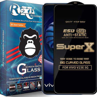 Roxel Edge To Edge Tempered Glass for VIVO V23E 5G(Pack of 1)