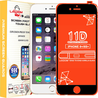 Laxdom Edge To Edge Tempered Glass for Apple iPhone 6 Plus(Pack of 1)