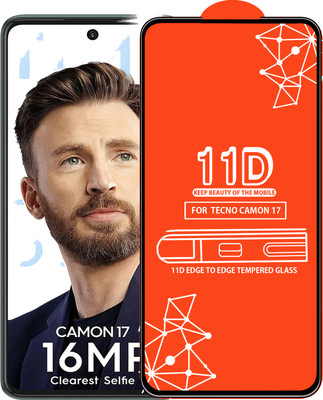 Qyist Edge To Edge Tempered Glass for Tecno Camon 17(Pack of 1)