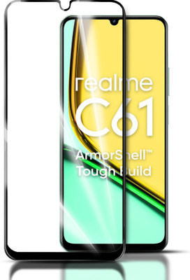 HUPSHY Edge To Edge Tempered Glass for Realme C61(Pack of 1)