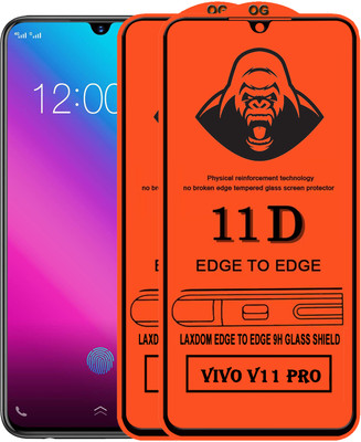 Laxdom Edge To Edge Tempered Glass for Vivo V11 Pro(Pack of 2)