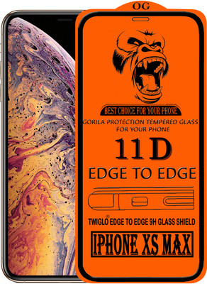 TWIGLO Edge To Edge Tempered Glass for Apple iPhone XS Max(Pack of 1)