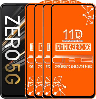 CYOR Edge To Edge Tempered Glass for INFINIX ZERO 5G(Pack of 4)